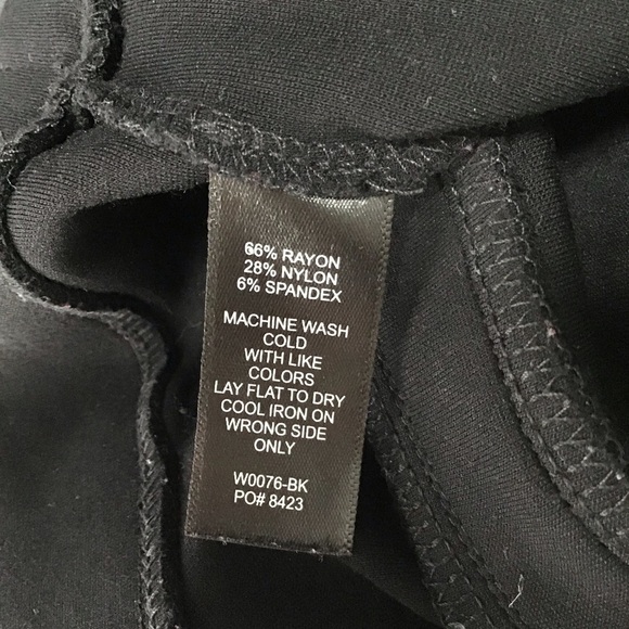 Betabrand Straight-Leg Classic Dress Pant Yoga Pants in Black. - Picture 7 of 9